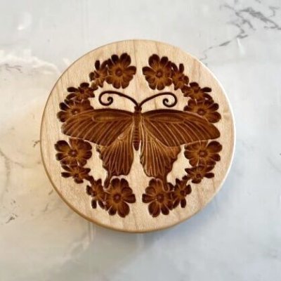 画像1: 蝶々/Buttefly*wood cookie mold