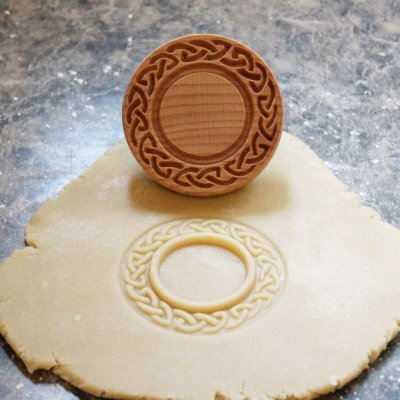 画像1: フレーム/Celtic Frame*wood cookie stamp