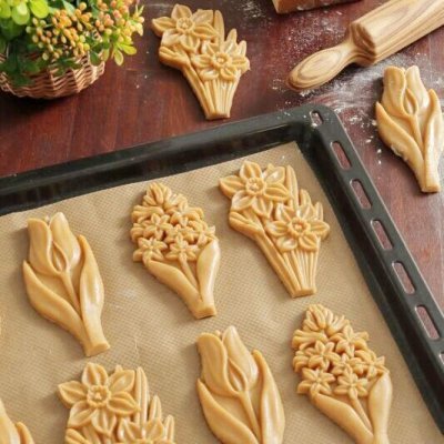 画像2: ヒヤシンス*Hyacinth/wood gingerbread cookie mold