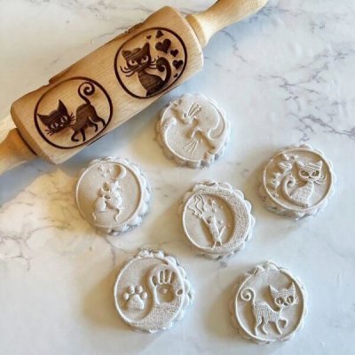 画像1: 【30％OFF/SALE】猫ちゃん＜6種類＞/mini Rolling Pin