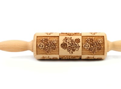 画像1: 【30％OFF/SALE】Rose Stamp＜薔薇＞/mini Rolling Pin