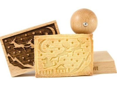 画像1: サンタクロース*wood cookie stamp
