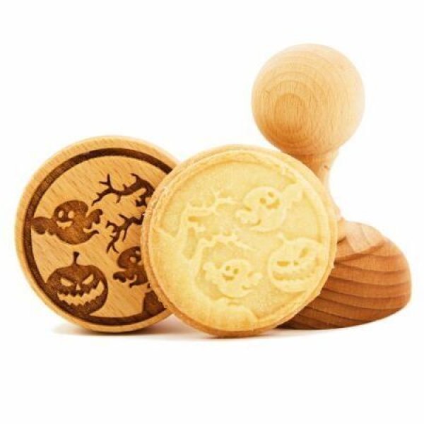 画像1: おばけ＜ハロウィン＞*wood cookie stamp (1)