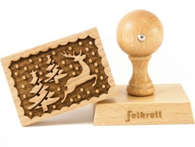 画像2: トナカイ*wood cookie stamp