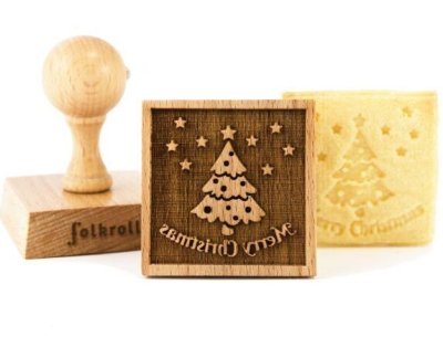画像1: Merry Christmas＜メリークリスマス＞*wood cookie stamp