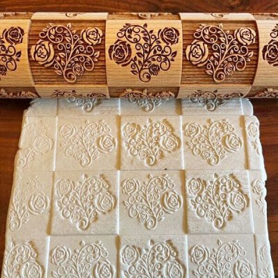 画像3: 【30％OFF/SALE】Rose Stamp＜薔薇＞/Rolling Pin＜L＞