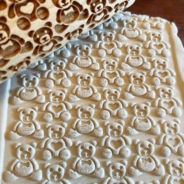 画像2: 【30％OFF/SALE】Teddy bear＜くまちゃん＞/mini Rolling Pin (2)