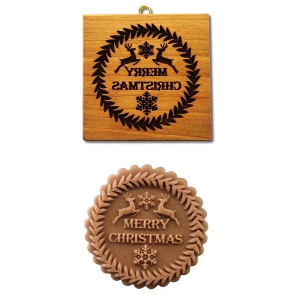 画像1: MERRY CHRISTMAS/cookie mould from Germany (1)