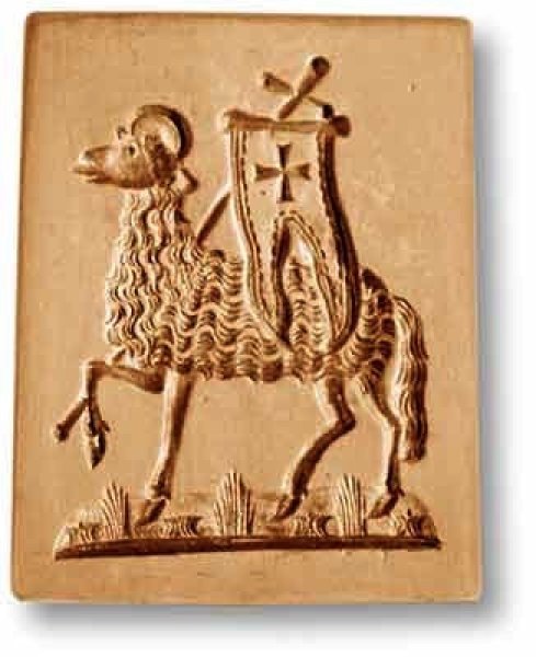画像1: パスカルの子羊* Pascal Lamb circa 1750/cookie mould by anis-paradies (1)