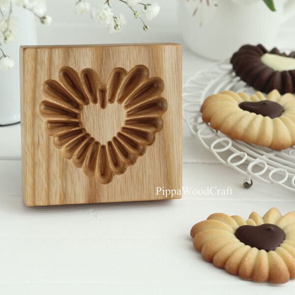 画像2: Mold Heart*wood cookie mold (2)