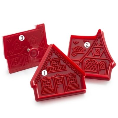 画像1: Gingerbread House＜ジンジャーブレッドハウス/3種類＞cookie cutter&stamp