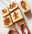 画像1: Winter set＜5種類＞＋カッター付き*wood cookie mold【送料無料】 (1)