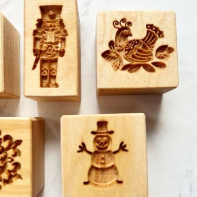 画像3: Winter set＜5種類＞＋カッター付き*wood cookie mold【送料無料】