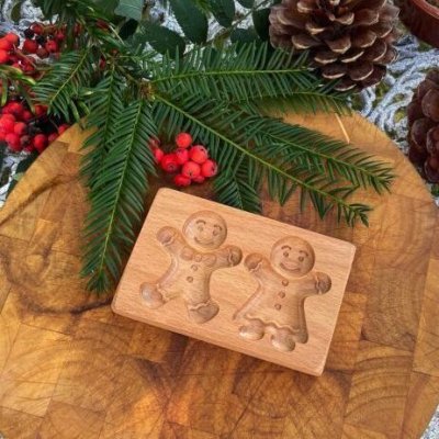 画像1: Gingerman/男の子＆女の子*wood cookie mold