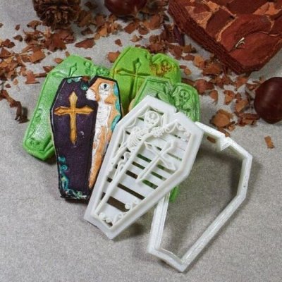 画像1: 【20％OFF/SALE】お墓と骸骨/Halloween*cookie cutter