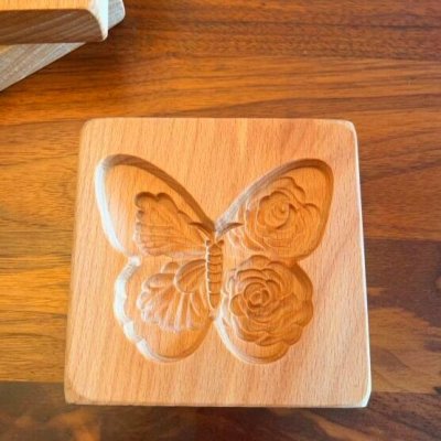 画像2: Butterfly/蝶々*wood cookie mold
