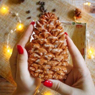 画像1: 松ぼっくり/ Pine cone*wood cookie mold