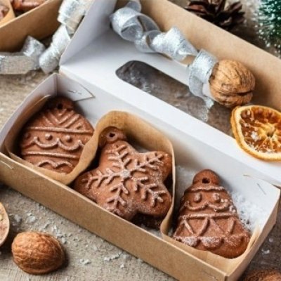 画像2: オーナメント*2種類＜その1＞ *wood gingerbread cookie mold