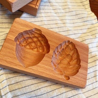 画像2: どんぐり＆松ぼっくり*wood cookie mold