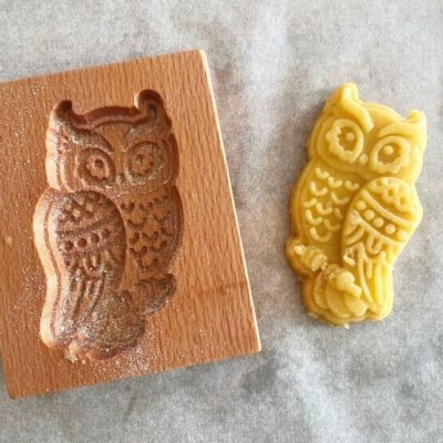 画像1: ふくろう*wood gingerbread cookie mold