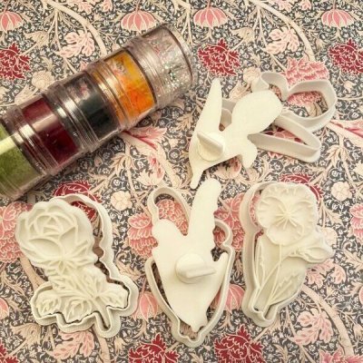 画像3: お花*4種類＜薔薇/チューリップ/鈴蘭/パンジー＞*cookie stamp & cutter