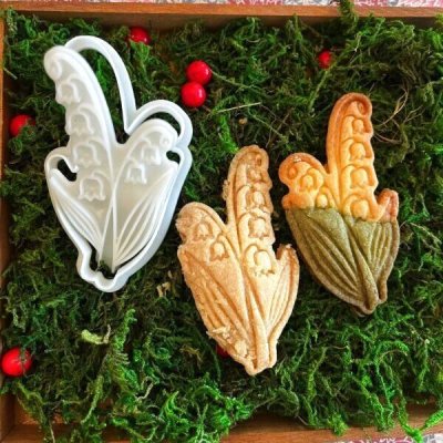 画像2: お花*4種類＜薔薇/チューリップ/鈴蘭/パンジー＞*cookie stamp & cutter