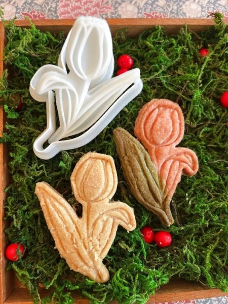 画像5: お花*4種類＜薔薇/チューリップ/鈴蘭/パンジー＞*cookie stamp & cutter (5)