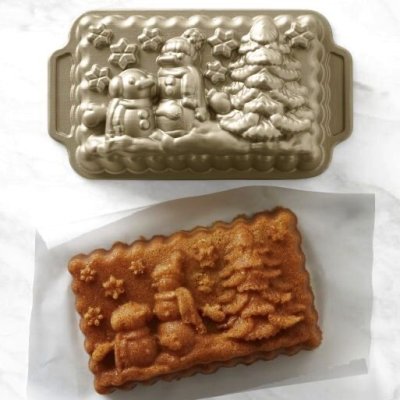 画像1: 雪だるま/Winter Wonderland Loaf Pan
