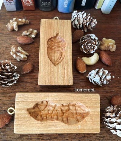 画像1: ピーナッツ/どんぐり*cookie mold/菓子木型作家 komorebi.