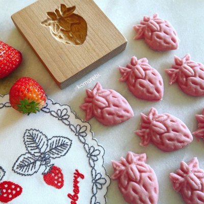画像1: strawberry/いちご*cookie mold/菓子木型作家 komorebi.