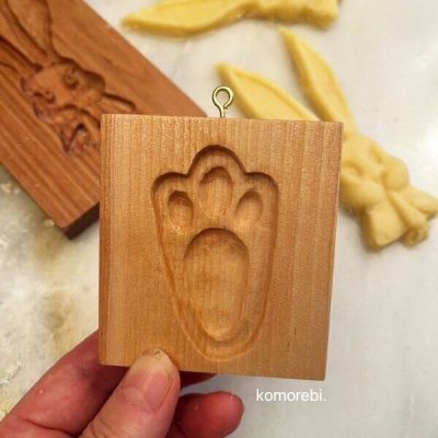 画像1: bunny paw/肉球*cookie mold/菓子木型作家 komorebi.