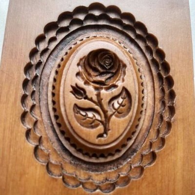 画像1: ★☆送料無料☆★薔薇*Oval Rose/cookie mould