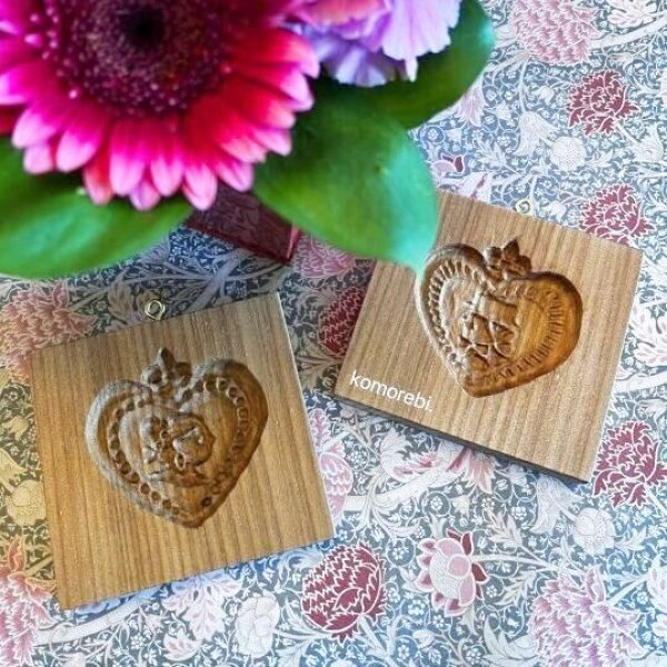画像2: Lady貴婦人/Gentleman紳士*heart cameo cookie mold/菓子木型作家 komorebi. (2)