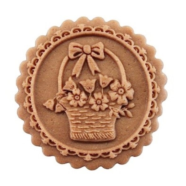 画像1: 花かご/cookie mould from Germany (1)
