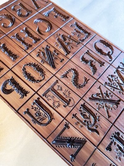 画像3: ★☆送料無料☆★アルファベット*Meadowland Monograms 26 Letters /Springerle cookie mould