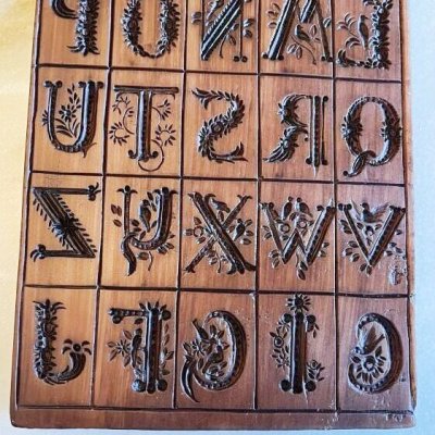 画像2: ★☆送料無料☆★アルファベット*Meadowland Monograms 26 Letters /Springerle cookie mould