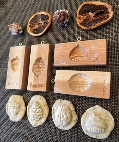 画像2: 秋の木の実＜胡桃/どんぐり/栗/松ぼっくり＞cookie mold/菓子木型作家 komorebi.