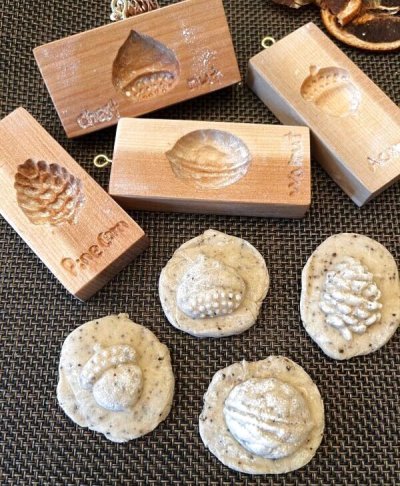 画像3: 秋の木の実＜胡桃/どんぐり/栗/松ぼっくり＞cookie mold/菓子木型作家 komorebi.