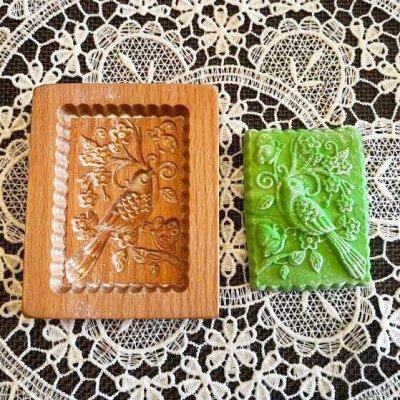 画像1: 鳥/お花/蝶々*wood cookie mold