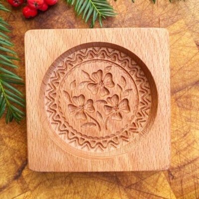 画像2: フラワー/Flower*wood gingerbread cookie mold