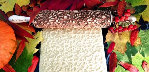 画像2: 秋の葉っぱ*Autumn Leaves/Rolling Pin＜M＞ (2)