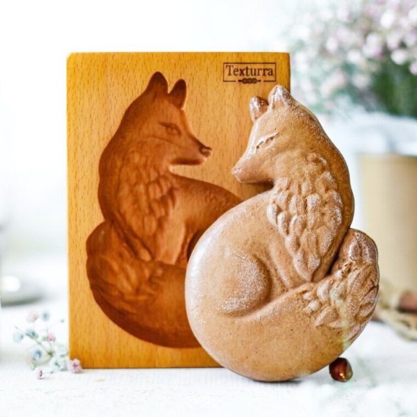 画像1: キツネ/fox-sister*wood gingerbread cookie mold (1)