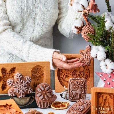 画像3: オーナメント*2種類＜その3＞ *wood gingerbread cookie mold