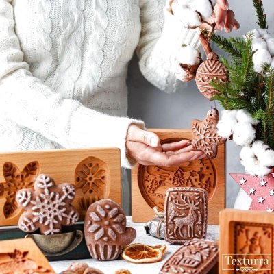 画像3: WINTER LANDSCAPE/ウインターランドスケープ *wood gingerbread cookie mold