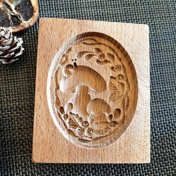 画像2: キノコとカタツムリ*wood cookie mold (2)