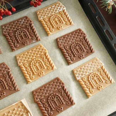 画像1: ジンジャーハウス＜S＞/wood gingerbread cookie stamp