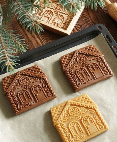 画像2: ジンジャーハウス＜L＞/wood gingerbread cookie mold