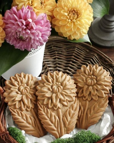 画像3: ダリア*dahlia/wood gingerbread cookie mold