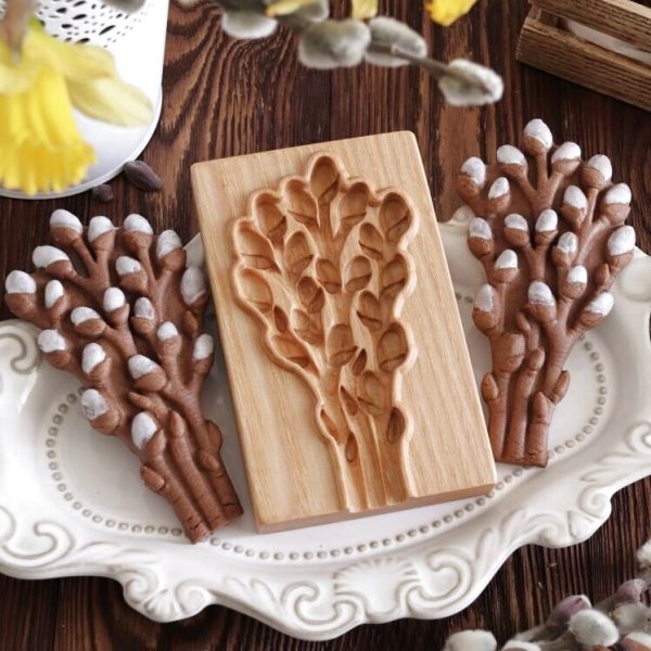画像1: 柳*willow/wood gingerbread cookie mold (1)