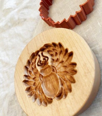 画像2: コガネムシ/Scarab Beetle＋カッター付き*wood cookie mold